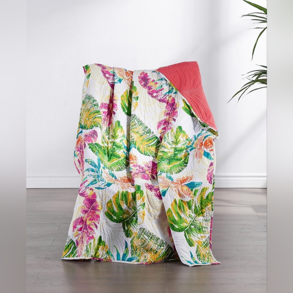Macy's NWT Greenland Home Fashions Tropics Throw Blanket